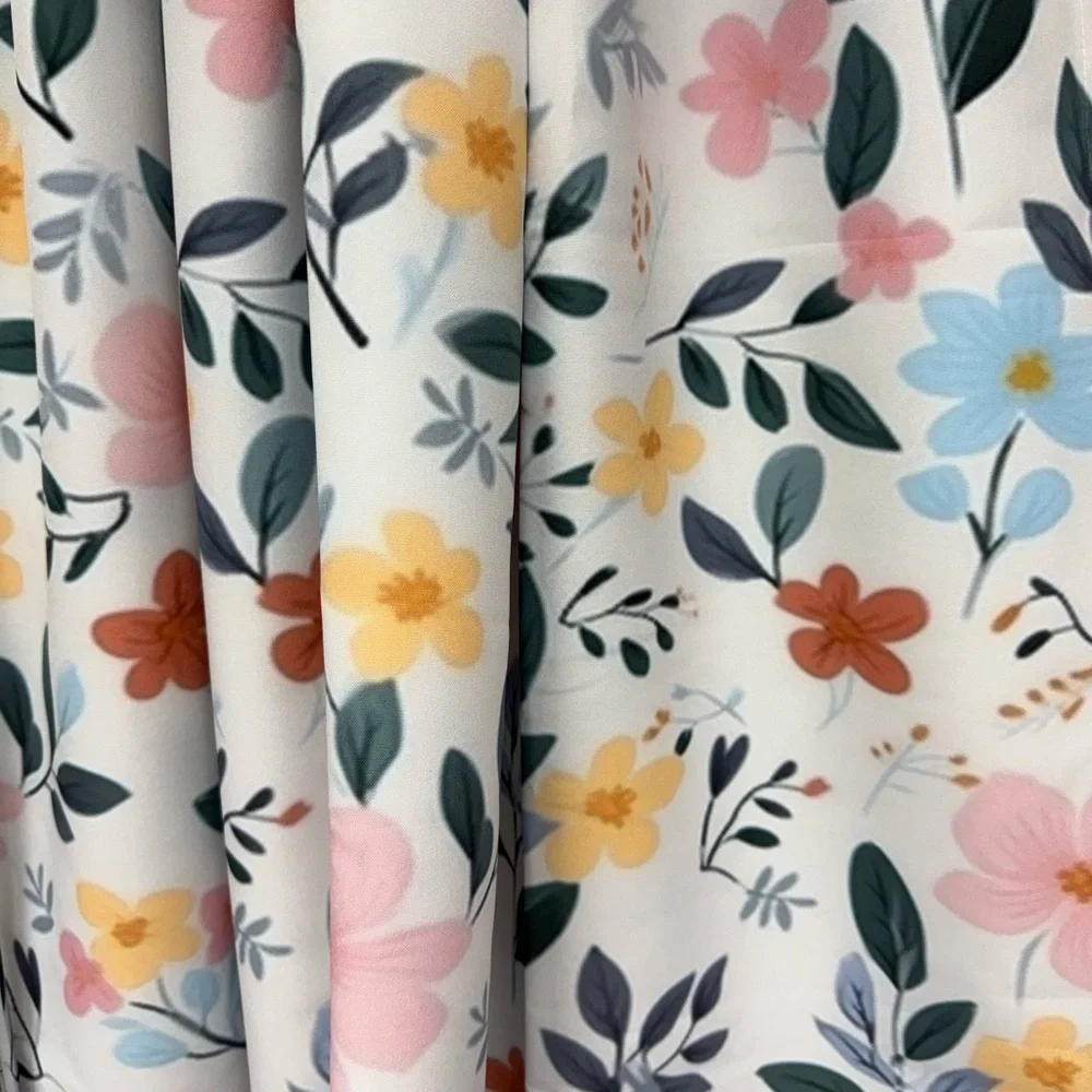 Wayfair Pastel Floral Pink Daisies Curtains 2 Panels 40x52 Lined New Cute Floral